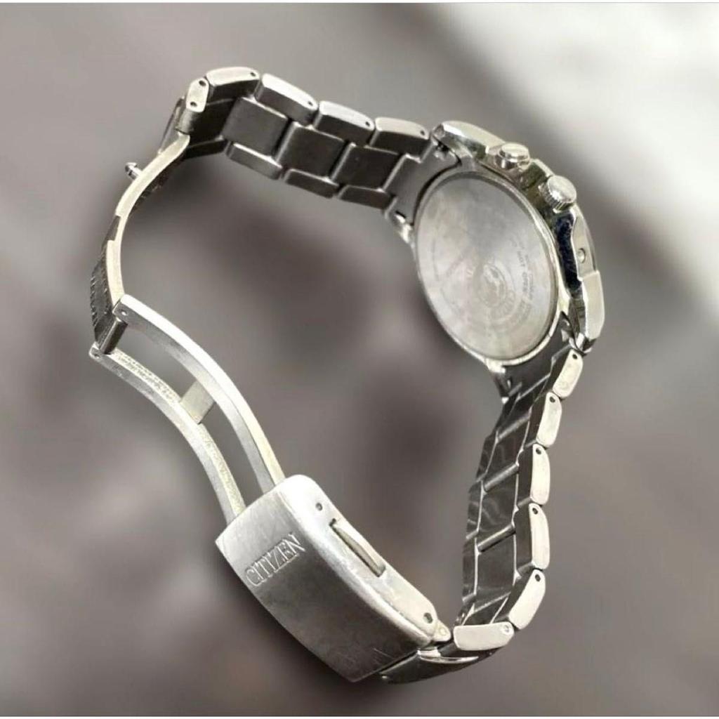 Used [Working Item] CITIZEN/Citizen Atessa H110 Radio Solar Titanium Day Calendar