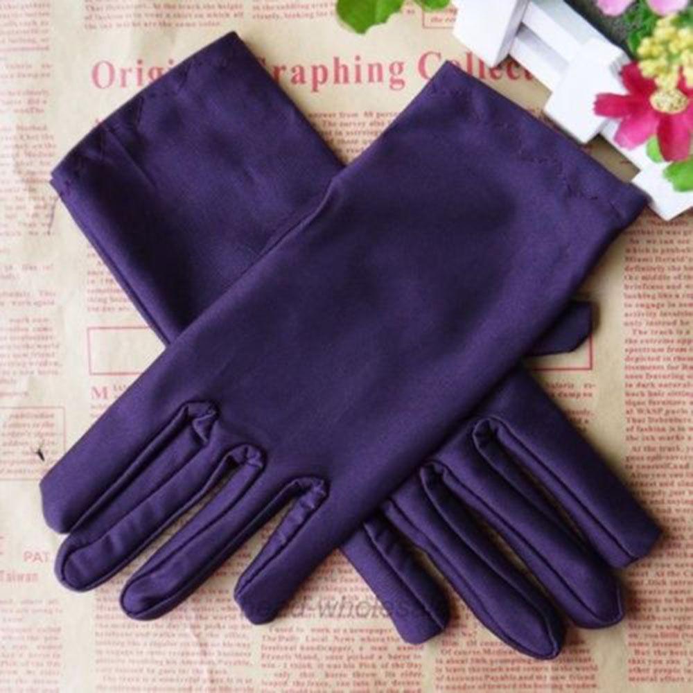 Girl Formal Stretch Satin Gloves Party Wedding Gloves