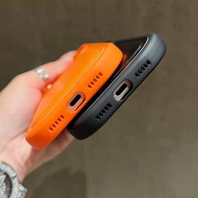 Fashion Oval Leather Air Cushion Phone Case For iPhone 17Air 17 16 15 14 13 12 11 Pro Max Plus Airbag Shockproof Silicone Cover