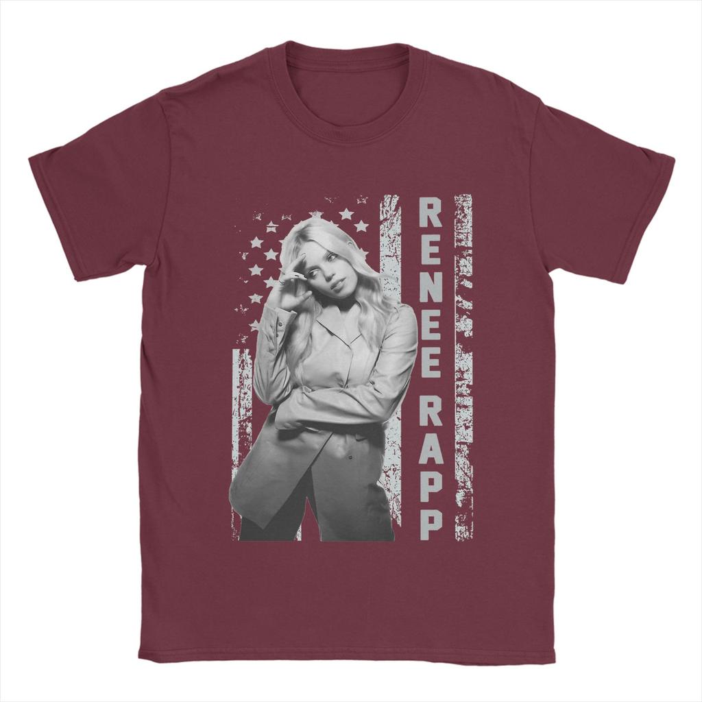 Unisex S Renee Rapp T Shirts Cotton Clothes Vintage Short Sleeve Round Collar Tee Shirt Graphic Printed TShirt