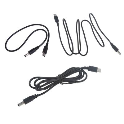 USB C auf DC5521 Stromkabel, 5V 3A Ladekabel für Elektronik mit 5,5x2,1mm Anschluss Netzteil