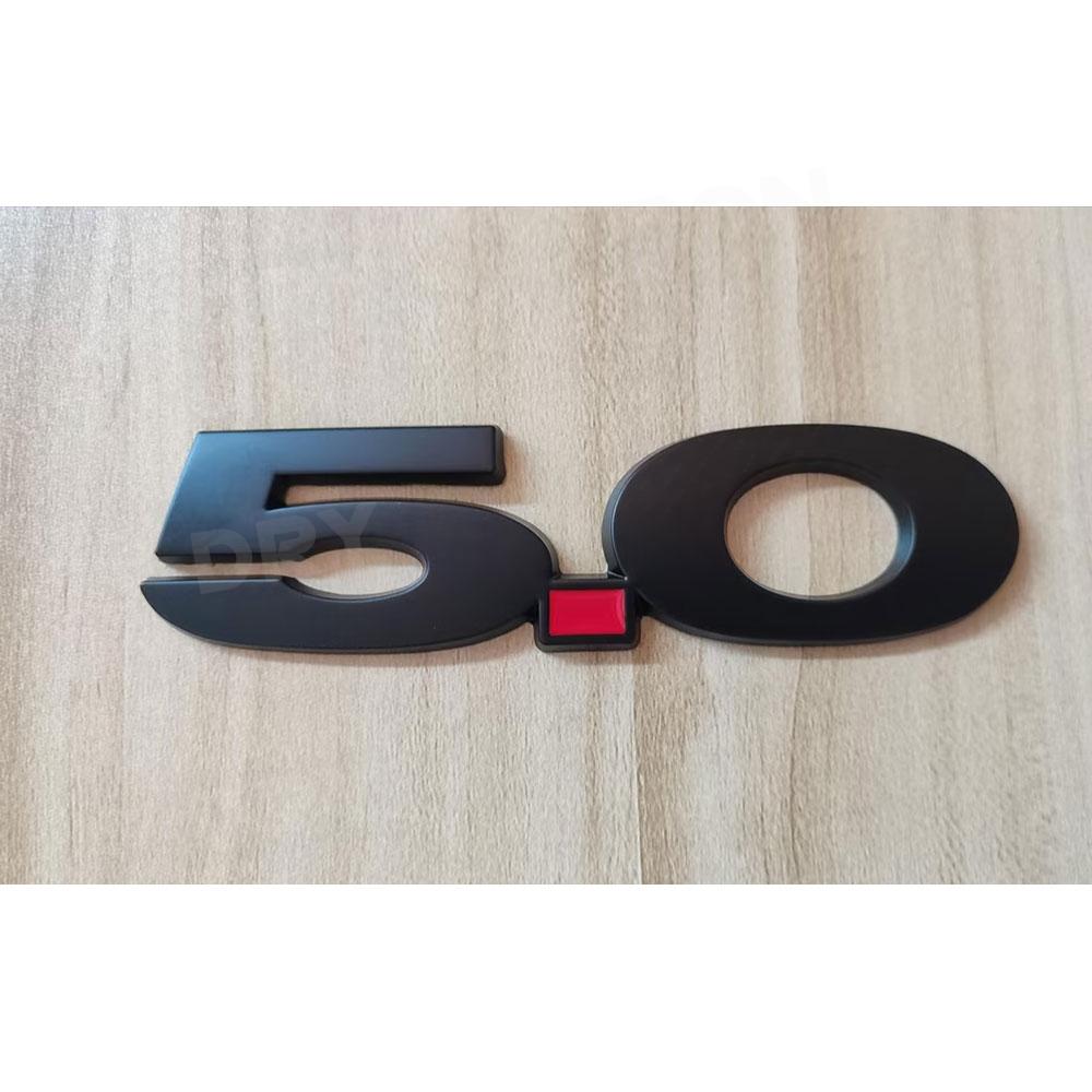 1Pc 3 D 5.0 Emblem Discharge Label Sided Badge Decoration for Ford Mustang Auto Car Side Fender Trunk Body Kits Trim