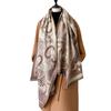women's double-sided imitation cashmere thermal scarf retro ethnic style niche versatile scarf