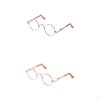 2 Pieces 1/3 Hippy Round Glasses Eyewear for SD Doll