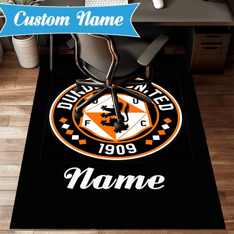 Custom Name Dundee Crest Rug Game Carpet, Floor Mat for Bedroom Living Room Entryway Rug, Home Decor Idea Gift for Christmas birthday