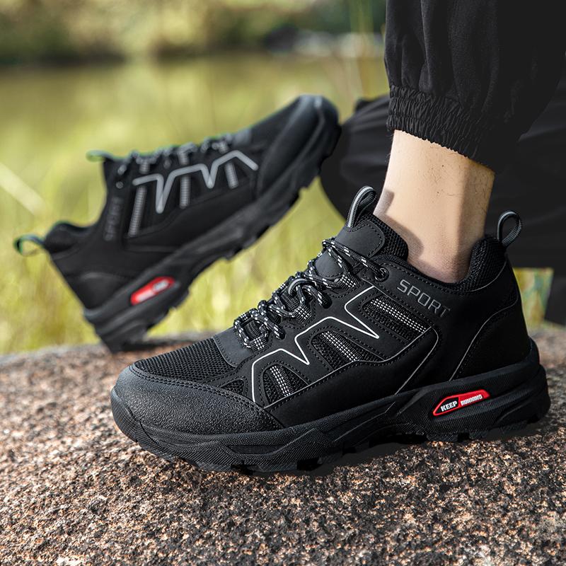 Hiking Shoes Comfortable Non-slip Rubber Outsole-shock Absorption Breathable Hiking Shoes Camping Shoes Outdoor Sports Shoes
