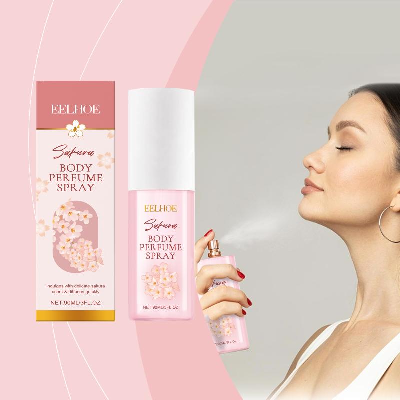 Body Perfume Cherry Blossom Long-Lasting Fragrance Spray With Soothing Scent Clean Cruelty Free Hair Body Perfume Spray