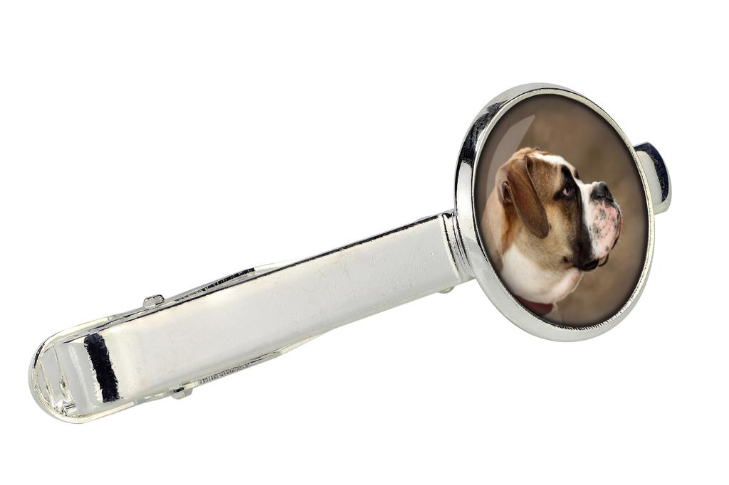 American Bulldog, Old Country Bulldog - cufflinks and tie with your photo, a suit decoration, men's jewelry from the Art-Dog brand.
