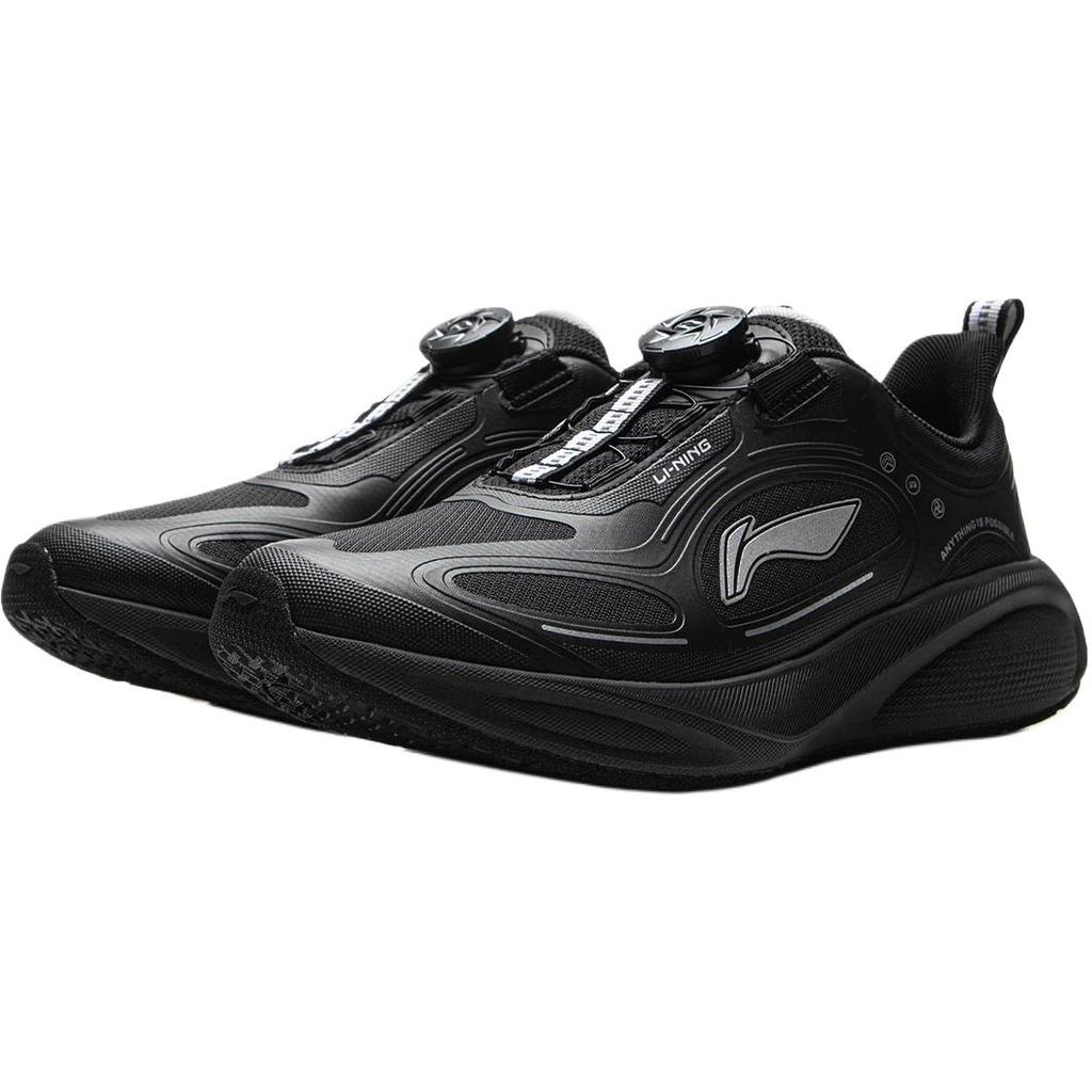 Li Ning Kids Comfortable Versatile Durable Low-Top Running Shoes Kids Running Shoes Black YKFV145-3