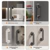 Waterproof Suction Cup Door Handle Reusable Removable Shower Sliding Door Handle Anti-slip Glass Door Handle Bathroom Hardware