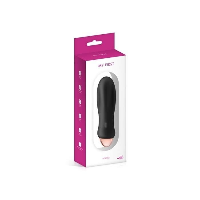Rocket Vibromasseur Profilé USB Noir Noir