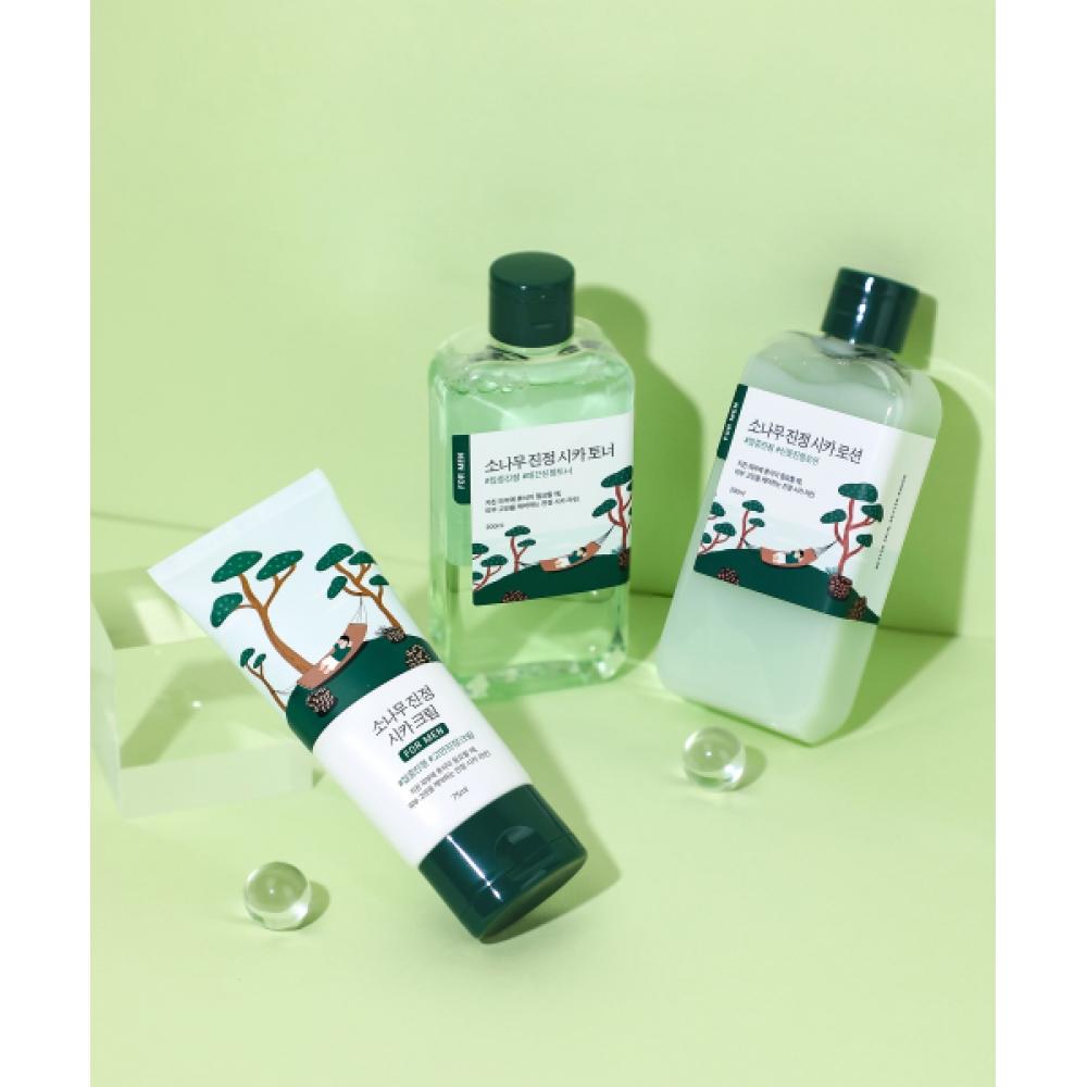 Roundlab For Men Pine Tree Soothing Cica 3 Set Toner+lotion+cream NONE