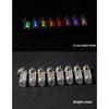 Titanium Alloy Tritium Tube Keychain, Self-luminous Tritium Trachea Necklace Pendant 3.5 * 25mm Tritium Removable