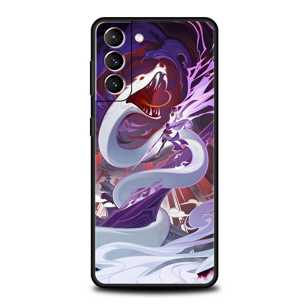 Raiden Shogun Genshin Impact Soft Phone Case For Samsung Galaxy S25 Edge S24 Plus S23 FE S22 S21 S20 Ultra 5G S10 Protect Cover