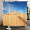 Natural Desert Scenery Shower Curtain 3D Printed Landscape Bathroom Curtain Fabric Bath Curtains Home Decor Waterproof With Hook