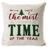 Christmas Pillowcase Gray and White Plaid Office Lumbar Support Home Bedside Cushion Car Neck Cushion