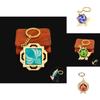 Genshin Impact Seven Elements Keychain Featuring Geo Anemo Electro Dendro Hydro Pyro Cryo Design