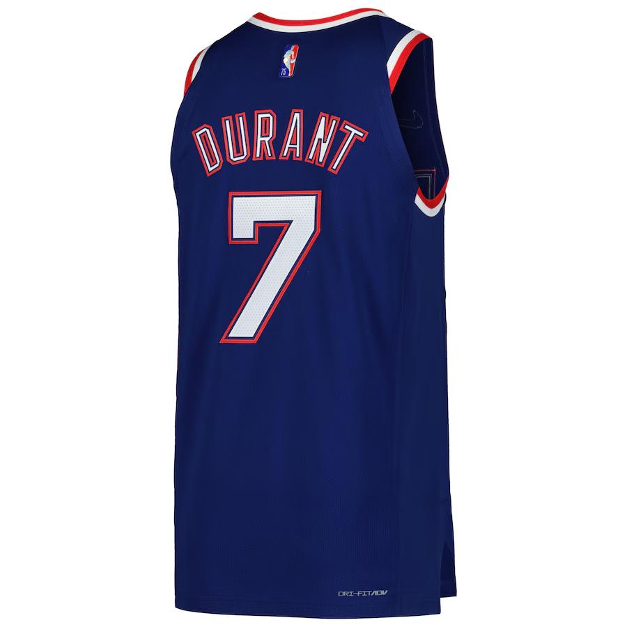 Nike NBA Kevin Durant Brooklyn Nets Basketball Jersey Unisex Blue DB3663-492