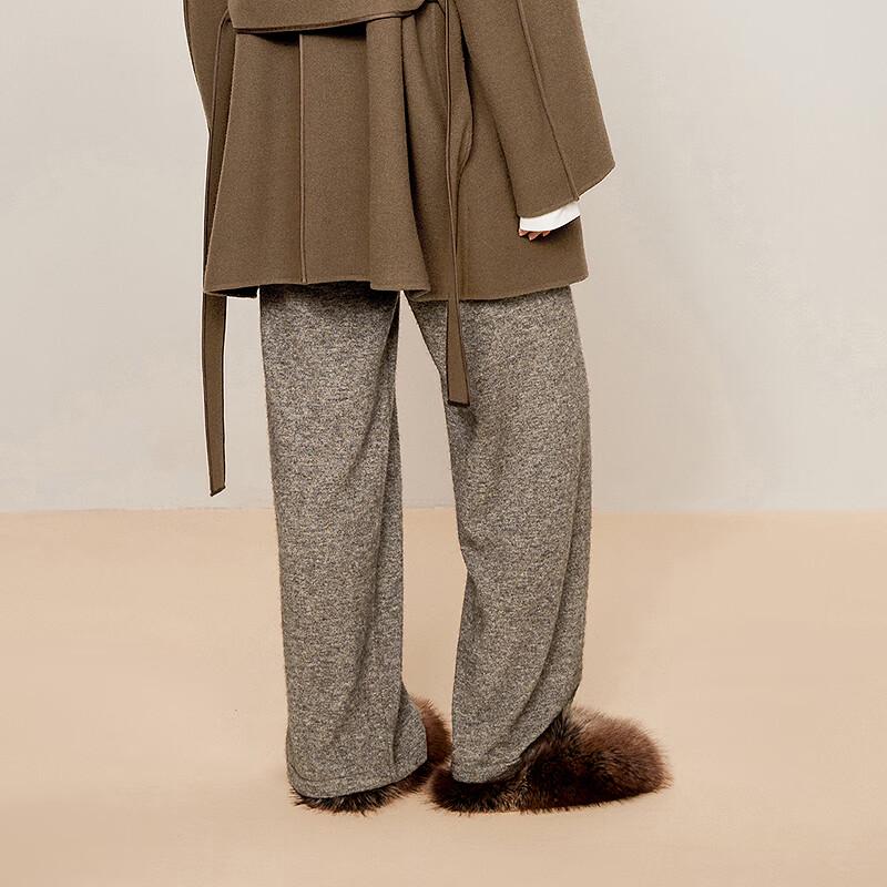 LESS 2024 Winter Wool Blend Loose Straight-Leg Pants