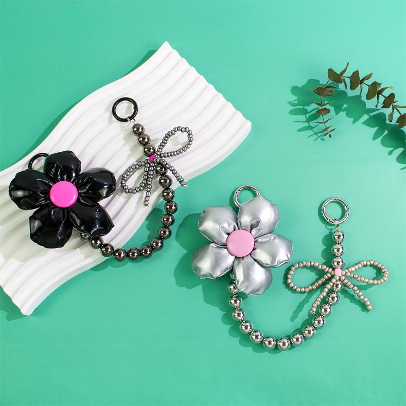 Fashion Sweet Cool Flower Bowknot Lanyard Handbag Backpack Decorative Chain For Women Bag Pendant Accessories