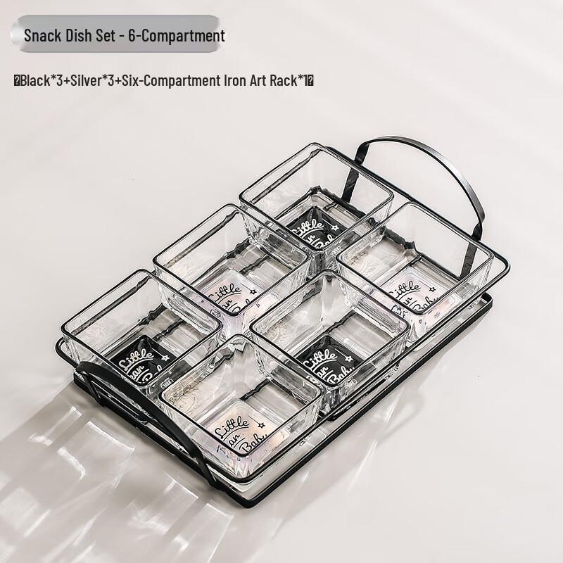 Qianxing Tiered Glass Fruit Platter & Snack Organizer