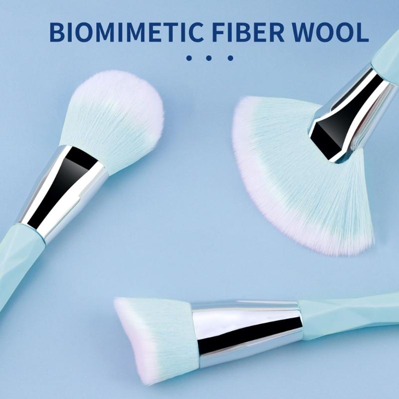 24Pcs Makeup Brushes Set with Fiber Bristles Powder Puff Silicone Face Mask Brushes for Different Makeup Needs