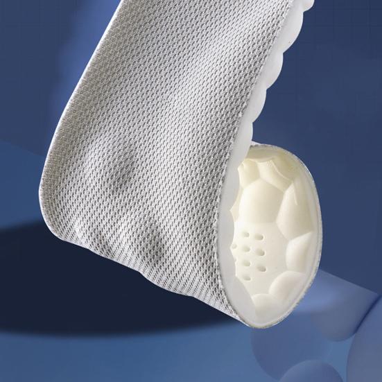 4D Cloud Comfort Insoles with Arch Support Shock-Absorbing Breathable Shoe Inserts for Men Women Non-Slip Anti-Odor Foot Protection Insoles for
