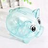 1PC Collectible Saving Box Reusable Coin Money Cash Transparent Money Box For Gift Kids Pig Figure Ornament Storage Bank