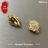 Sterlingsilber Blume Strass Quaste DIY Anstecknadel & Yuanbao Schnalle Schmuckzubehör