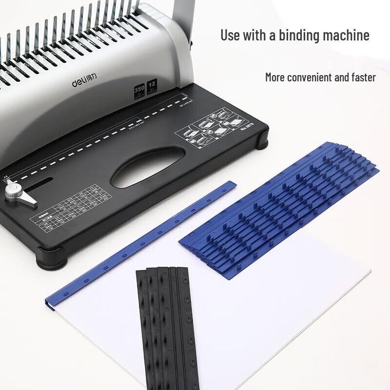 Deli 21-Hole Manual Comb Binding Machine CN plug (adapter included)