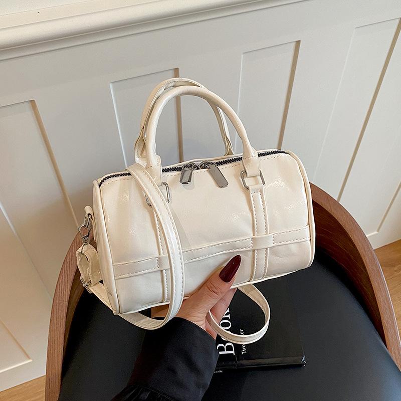 Hand-held Boston Bag - Vintage and Fashionable Small Bag, Single Shoulder Bag, Versatile Crossbody Bag