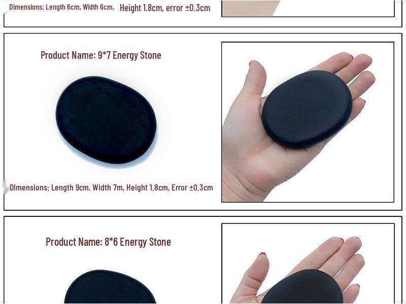 20-Piece Volcanic Massage Stone Set with Essential Oil Warmer & Aluminum Heater