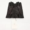 Extremely beautiful item HERMES Lambskin Soya Gloves Black 7 Sizes