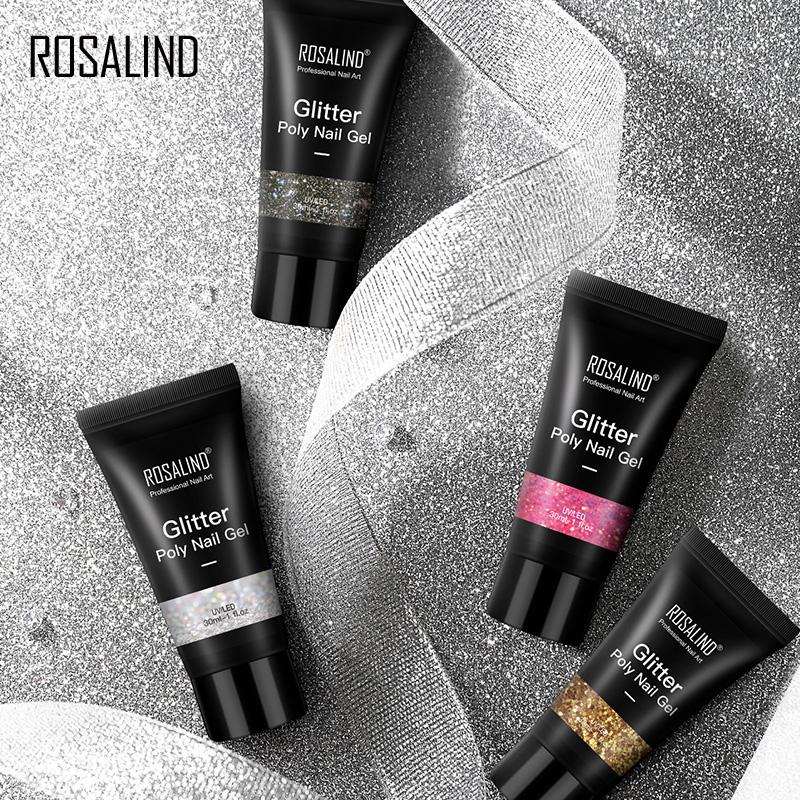 ROSALIND polüküünegeel küünte pikendamiseks sõrmeküüne kunst maniküür akrüülgeellakiga hübriid 30ML polü UV geellakk pikenduseks