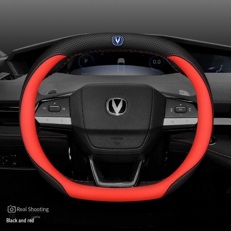 Changan Univ CS55 Plus/Yidav Unik Ultra-Thin Genuine Leather Steering Wheel Cover Other