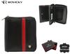 Small men's leather wallet with zipper - Rovicky