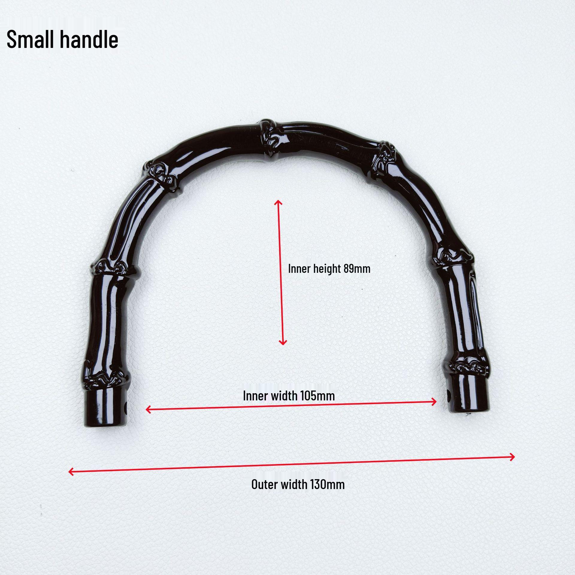 

Бамбуковая искусственная черная ручка для плетеных сумок и сумок ручной работы