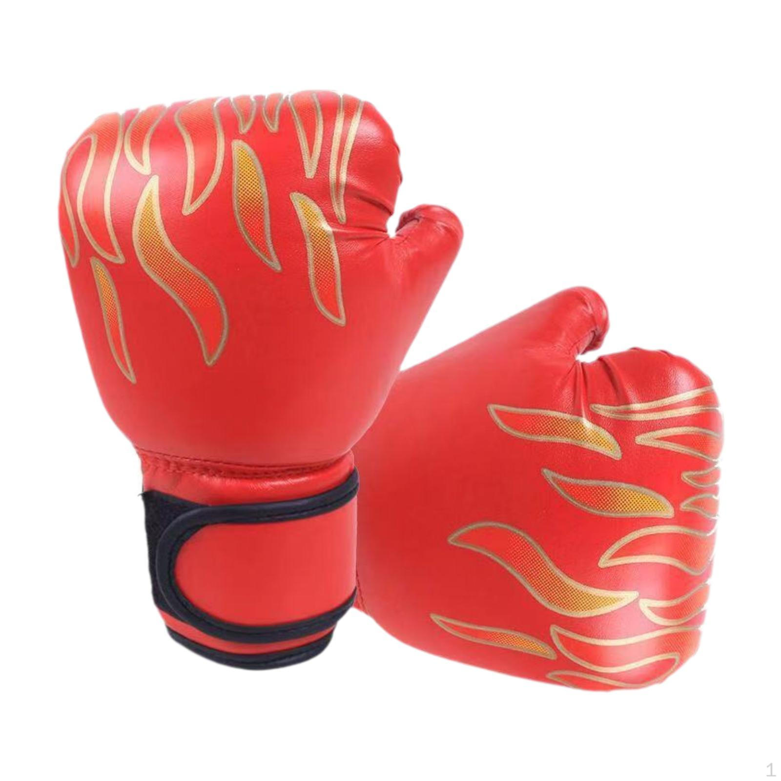 

Детские боксерские перчатки тренировочные дышащие, портативные легкие перчатки для спарринга, удары красный