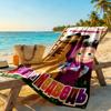 Masha Bear Customize Text Beach Towel Soft Durable Quick-Dry Ideal for Travel Outdoor Swim Pool Yoga Surf Camping Hiking Gym Gift Holiday