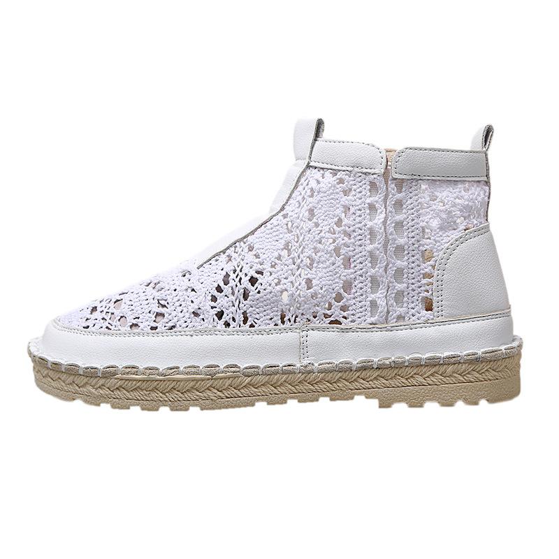 

Летние новые полые маленькие белые туфли на мягкой подошве для поездок на работу на плоской подошве, одинарные туфли для женщин в студенческом стиле, повседневные, средние, парусиновые туфли для женщин 38 белый