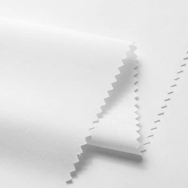 Plain Combed Cotton Fabric Poplin for Clothes Shirt Dresses Sewing High-grade Smooth Skirts Cloth Thin Anti-wrinkle