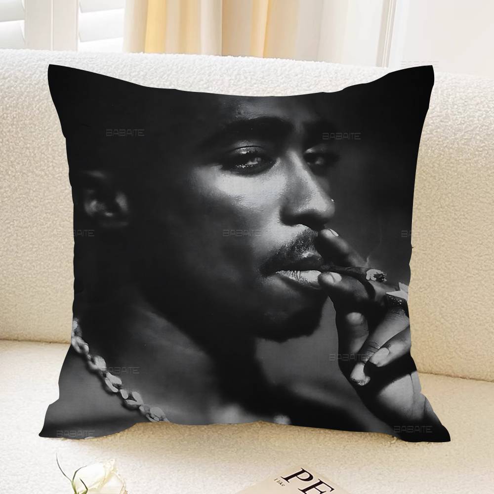 Rapper 2Pac Tupac Amaru Shakur Cushion Cover Decorative Pillow Sofa Home Decor Case Pillow Cases