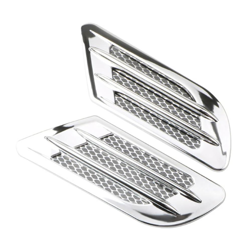2Pcs Car Side Air Flow Vent for Fender Hole Cover Intake Grille Duct Decoration ABS Plastic Sticker Car Accessories Exterior