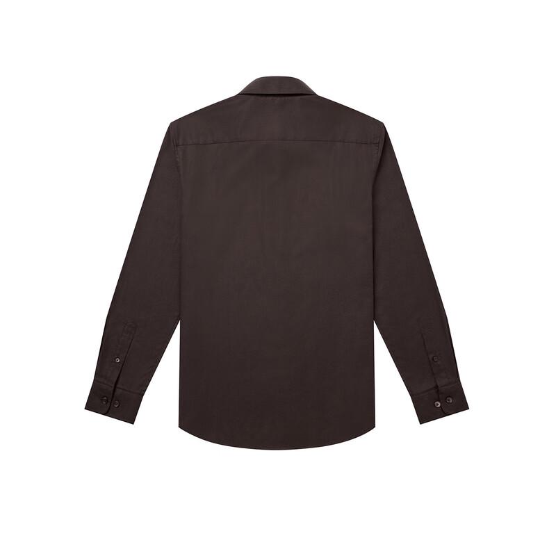 HAZZYS Men's 2025 Autumn Cotton Lyocell Blend Long-Sleeve Shirt