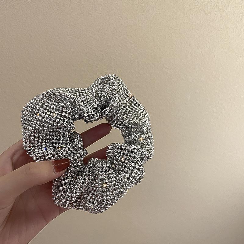 Diamond large intestine hair band Korean geometric Internet celebrity temperament hairpin simple fashion innovative creative headgear