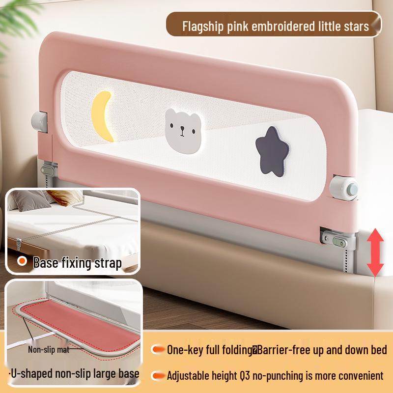 Folding Baby Bed Rail: Anti-Fall Protection Guardrail for Kids