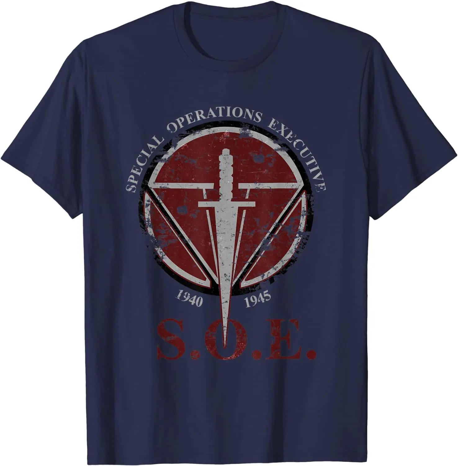 

SOE Special Operations Executive WWII British Men TShirt Short Sleeve Casual Cotton ONeck Summer Tees 4XL