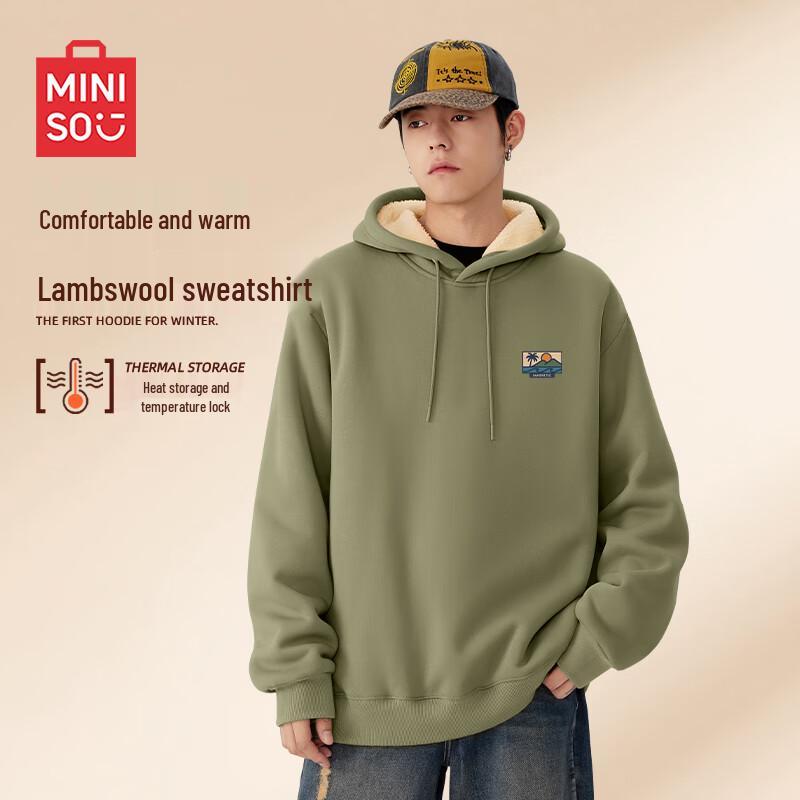MINISO Unisex Heavyweight Sherpa Hoodie