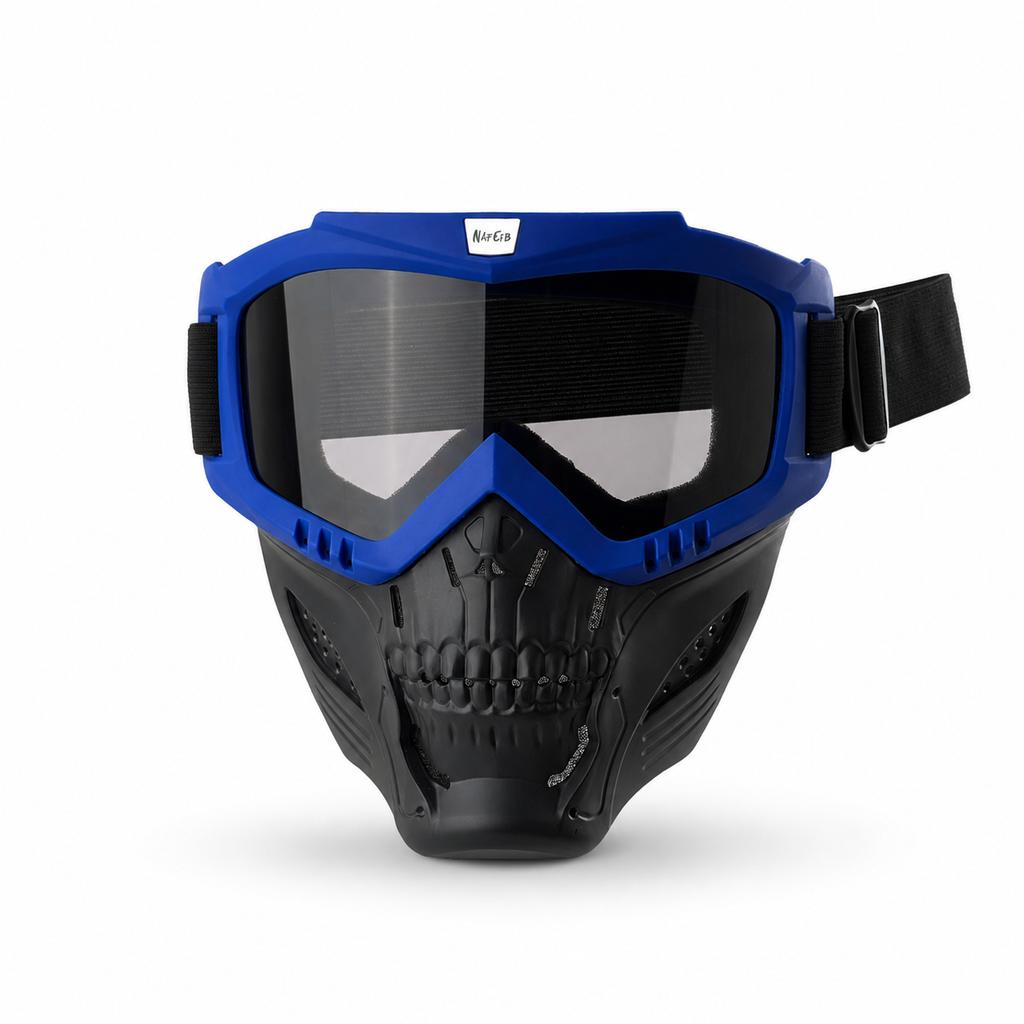 Verstellbare atmungsaktive Motocross-Maske Wind-Staubdichte Helm-kompatible Brille für Wüsten-Skiing Radfahren Outdoor-Sportarten2