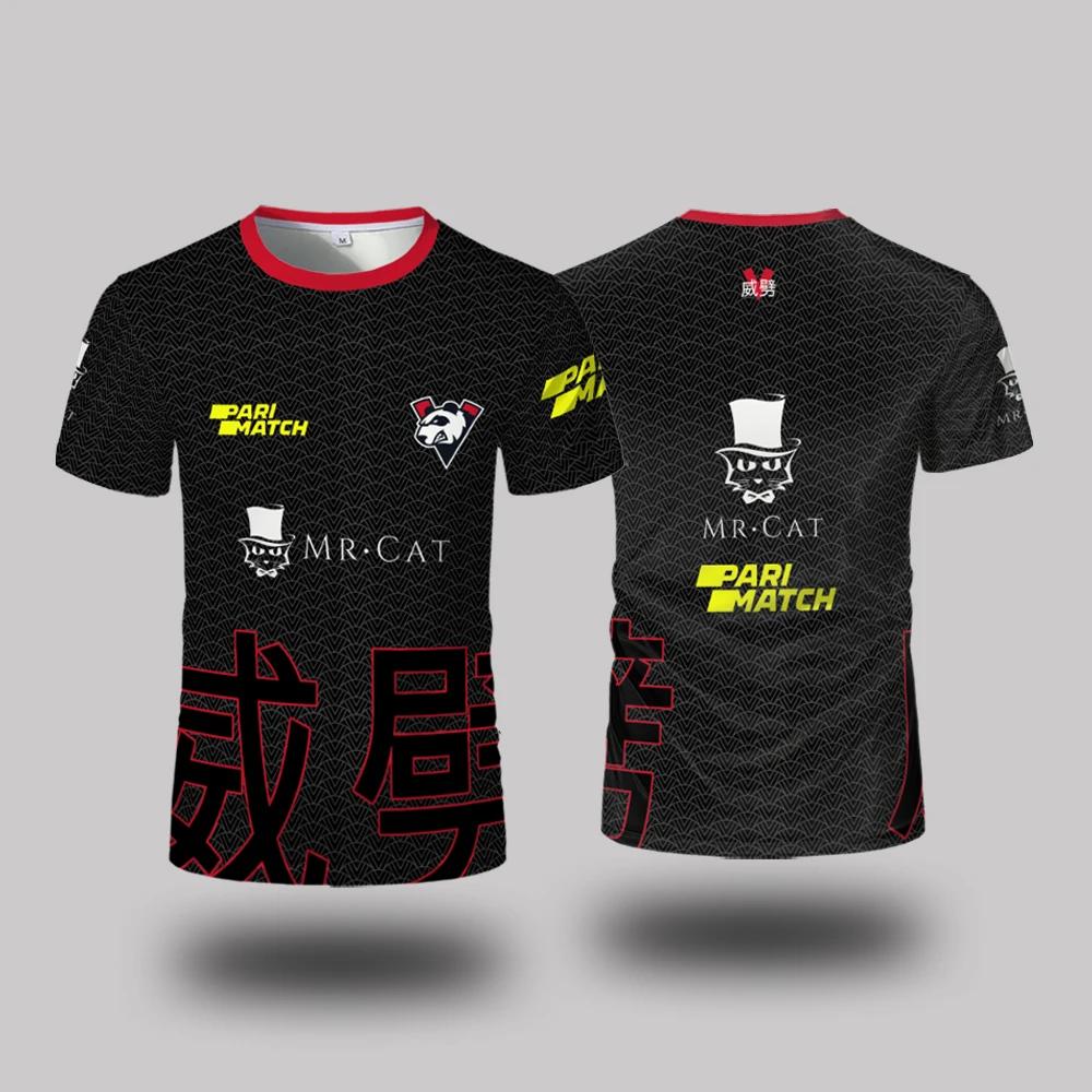 Virtus.Pro Esports Club Uniforms Summer Outdoor Men's And Women's Sport Breathable T-Shirt Loose Daily Casual Round Neck Clothes